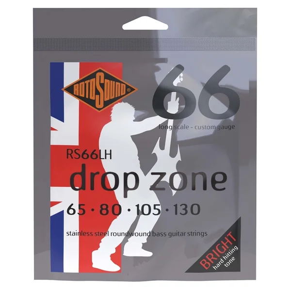 Rotosound E-Bass Strings Swing Bass 66 - Set 4-string DROP ZONE Custom 65-130 (RS66LH)