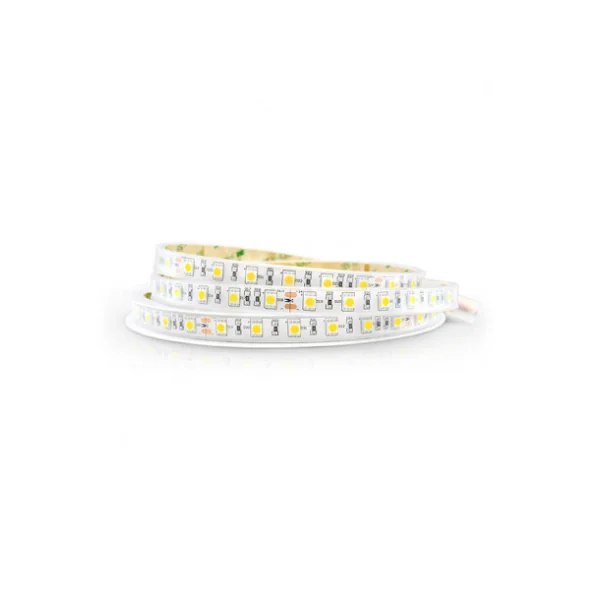 Ruban LED 24V IP67 Blanc chaud 3000K 60 LEDs 5050 par metre Rouleau de 5m