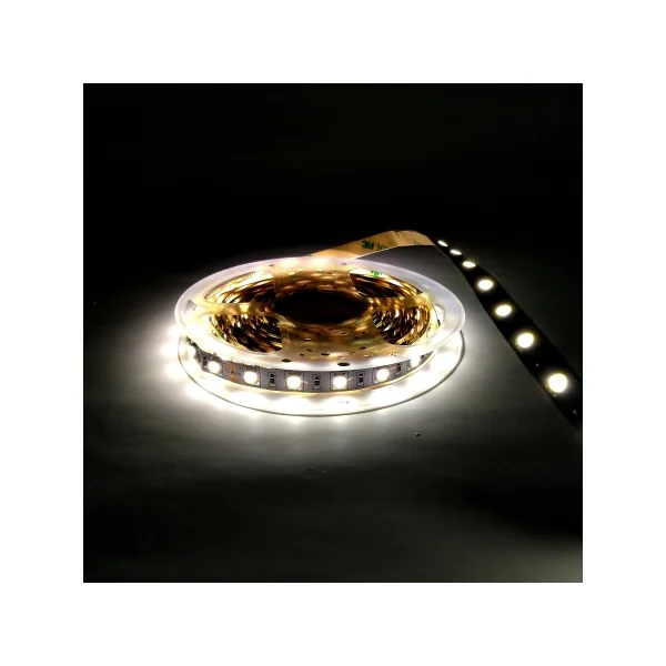 Ruban LED 5m blanc neutre 12V 14W/m 4000K Ip20 60 leds /m