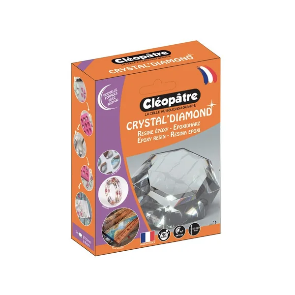 Résine d'inclusion "Crystal'Diamond" 720 mL - transparent*Cléopatre*