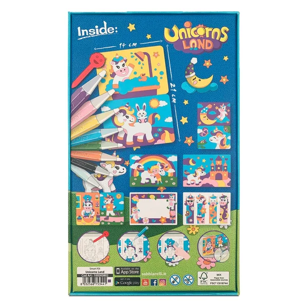 Sabbiarelli Sand-it for Fun Smart kit « Unicorn Land »