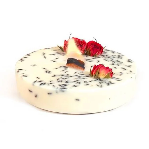 Sachet de 10 mèches bougie en pin et socle en métal - 2 cm de largeur