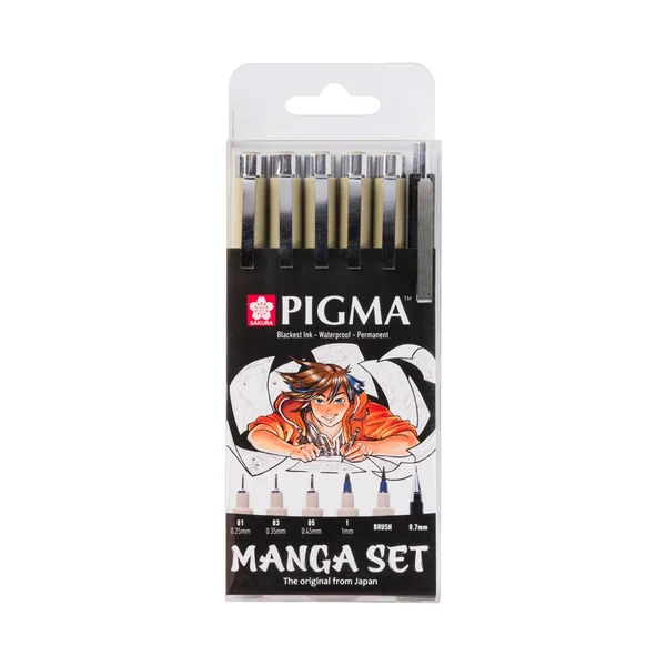 Sakura Pigma Micron "Collection Manga", set de 6
