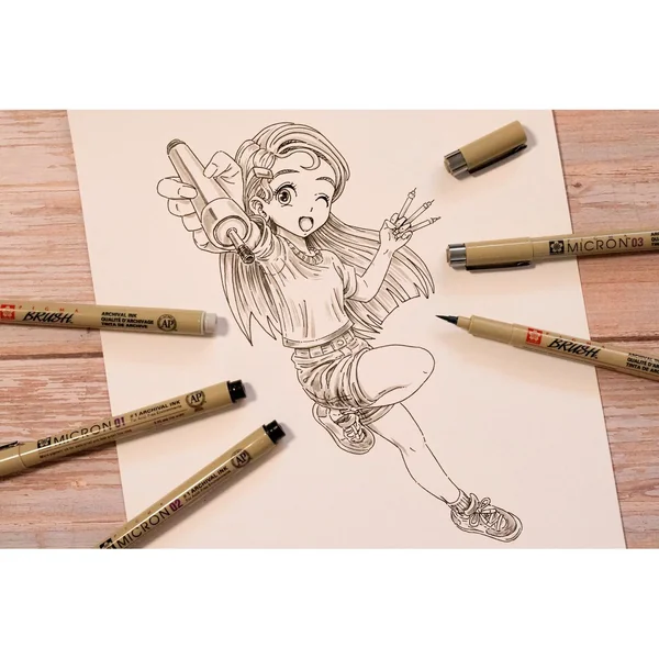 Sakura Pigma Micron "Collection Manga", set de 6