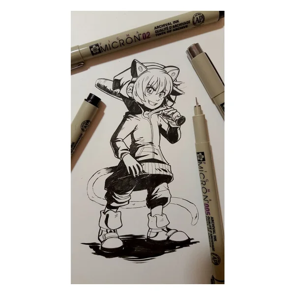 Sakura Pigma Micron "Collection Manga", set de 6