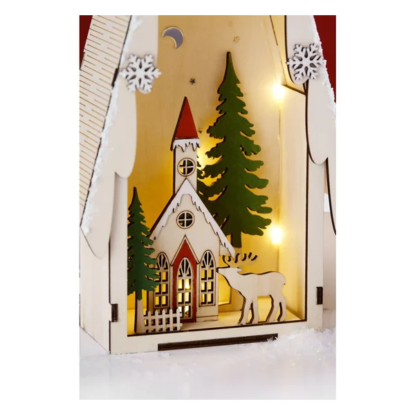 Sapin lumineux scène hivernale VBS, éclairage LED