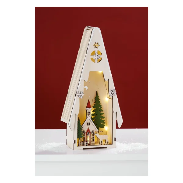 Sapin lumineux scène hivernale VBS, éclairage LED