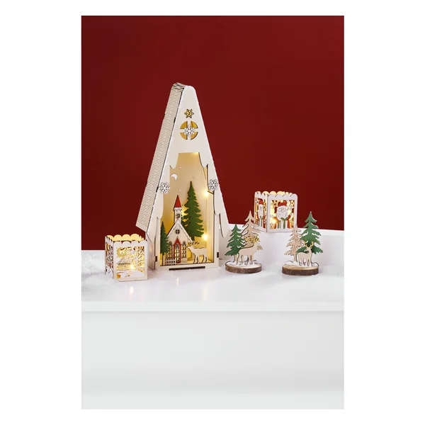 Sapin lumineux scène hivernale VBS, éclairage LED