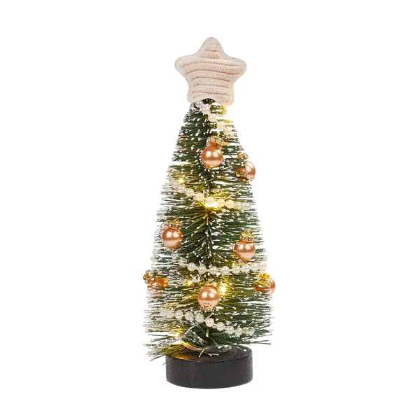 Sapin miniature à éclairage LED, 14 cm