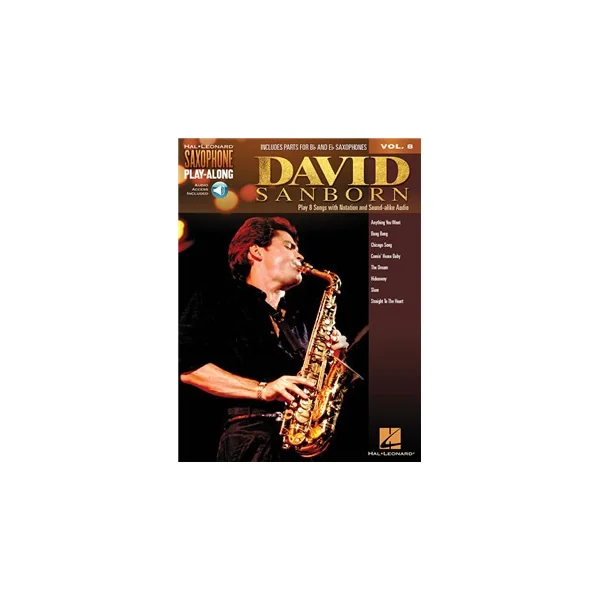 Saxophone Play Along Vol 8 David Sanborn Saxo EB BB