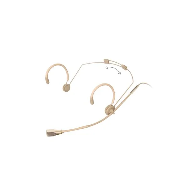 ScanMic headset mikrofon Cardoid til Mipro, Beige