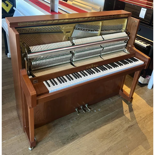 SCHIMMEL C120 Twintone Silent Piano Droit Noyer Satiné