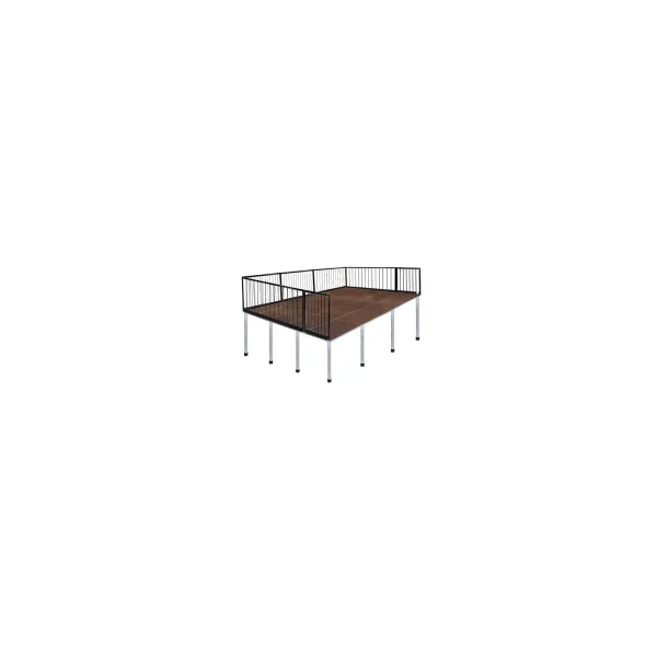 Scène 80 m2 réglable 10 x 8m STAGEDEX Topline barrière 100kg