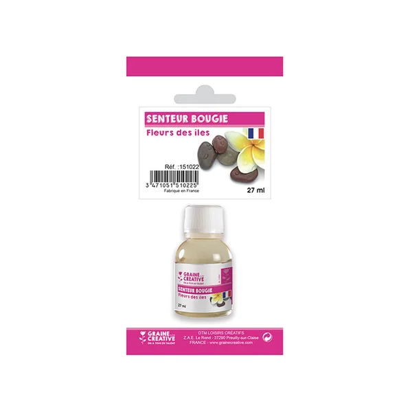 Senteur / fragrance pour bougie fleurs des îles - 27 ml