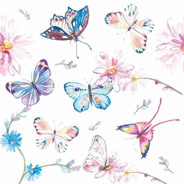 Serviette « Colorful Butterflies »