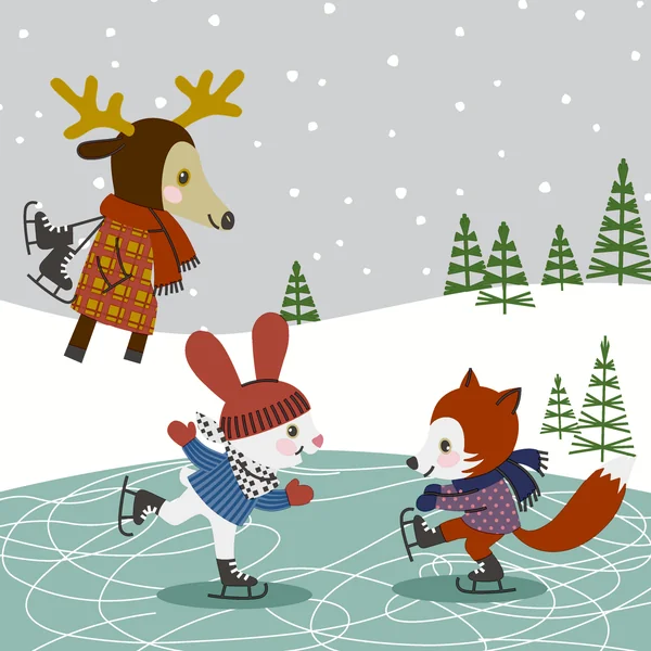 Serviette « Happy Wintertime »