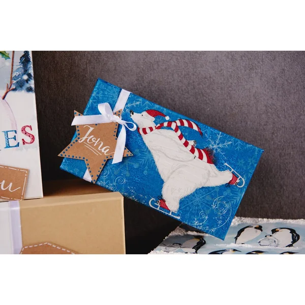 Serviette « Ours polaire sur patins à glace »