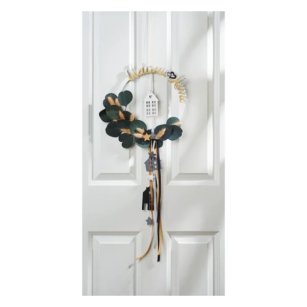 Set anneau en bois « Welcome Home »