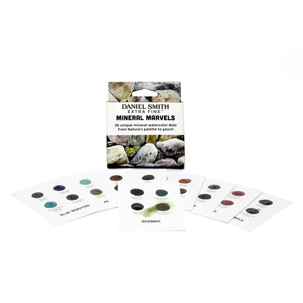 Set Aquarelle Extra-Fine Dot Card 36 couleurs thème "Mineral"- Daniel Smith