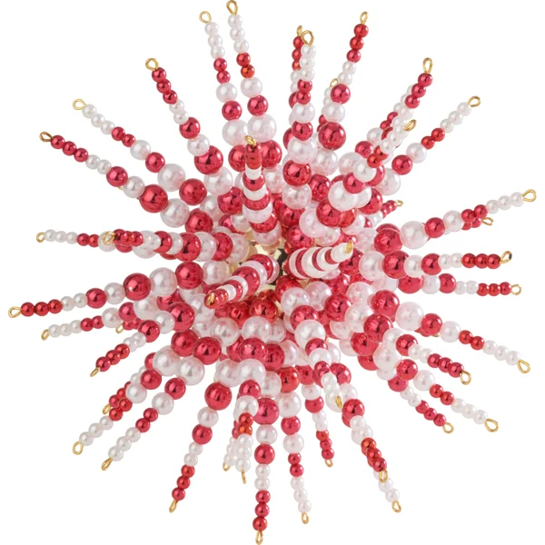 Set complet étoile en perles « Red & White »