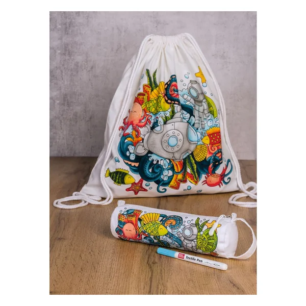Set créatif sac à dos et trousse « Seaworld »