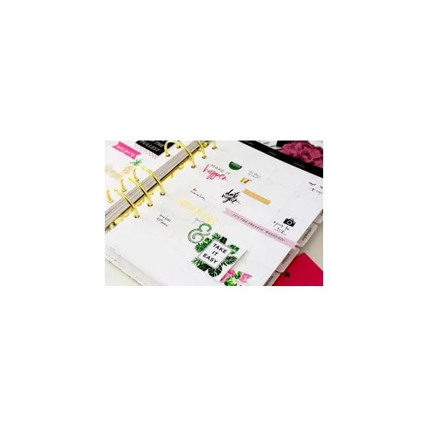 Set de 1 Pochoir et 7 magnets 'Heidi Swapp - Memory Planner' Fresh Start