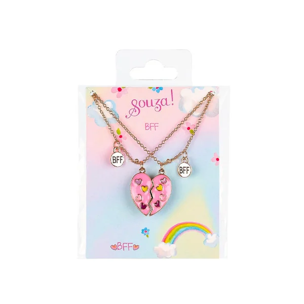 Set de 2 colliers Best Friends Forever coeur