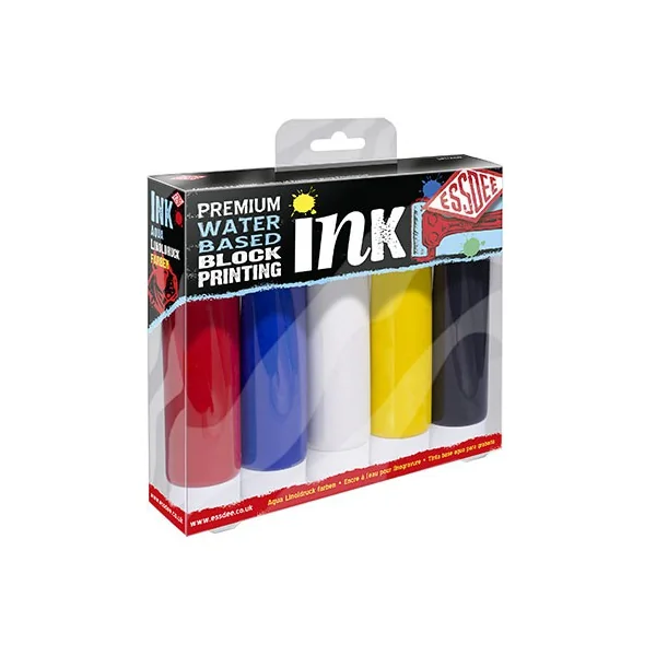 Set de 5 tubes 100 ml encre linogravure
