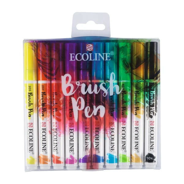 Set de Brush Pen Talens Ecoline, 10 couleurs