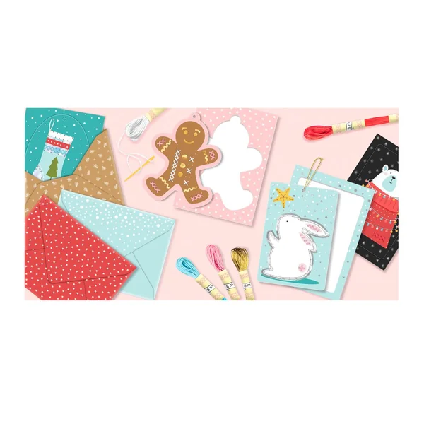 Set de cartes à broder « Noël »