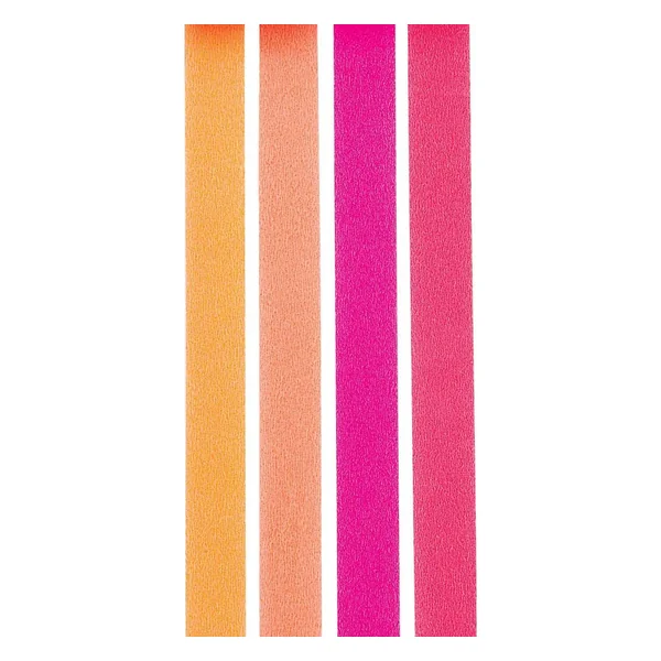 Set de masking tapes « Fluo », tons rouges