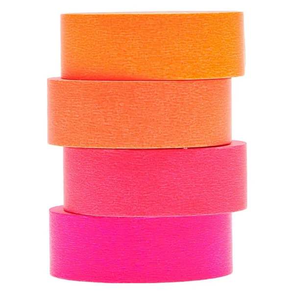 Set de masking tapes « Fluo », tons rouges