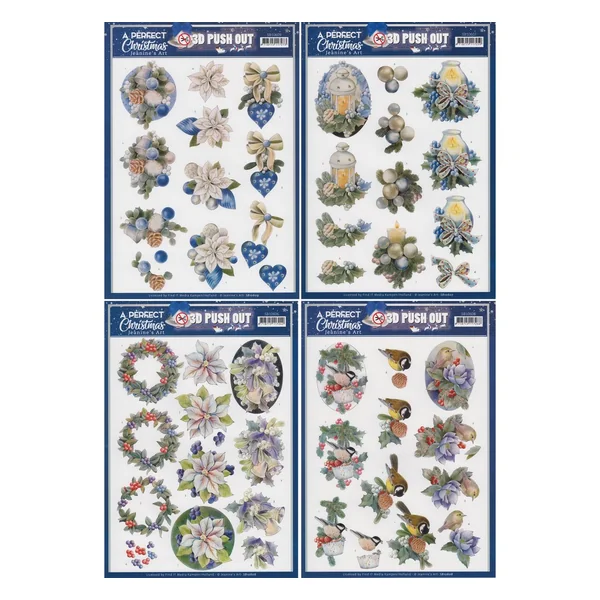 Set de motifs 3D pré-estampés « A perfect Christmas »