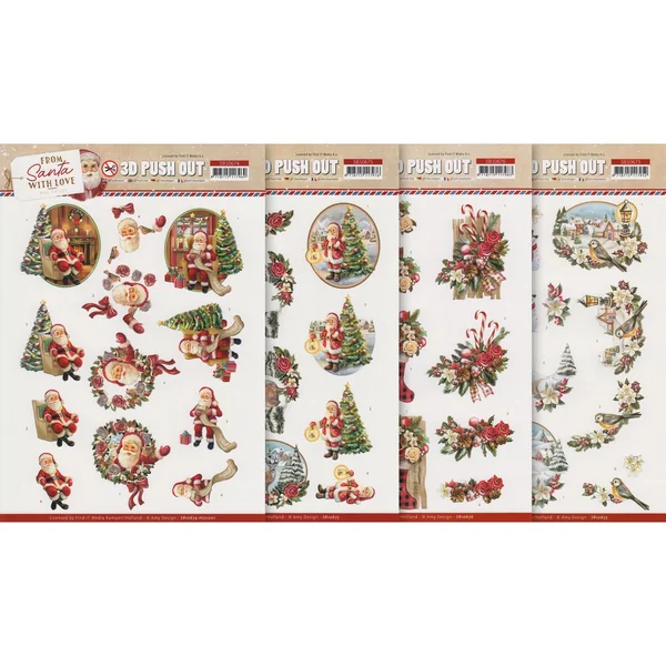 Set de motifs 3D pré-estampés « From Santa with love »