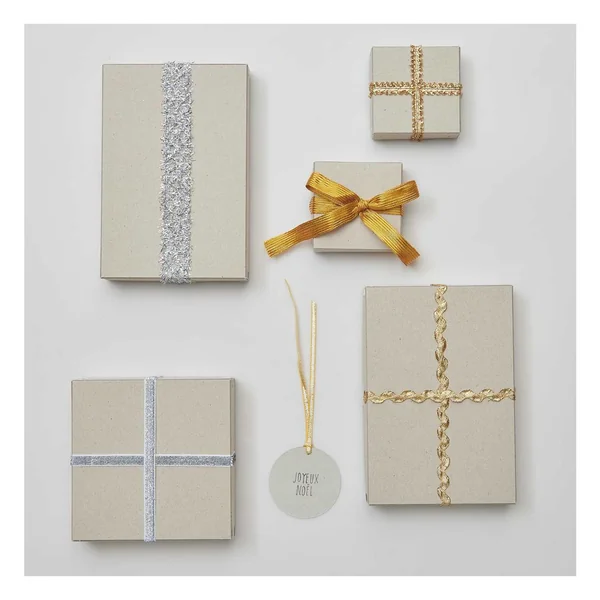 Set de rubans Rico Design « Lucky dip », Or-Argent