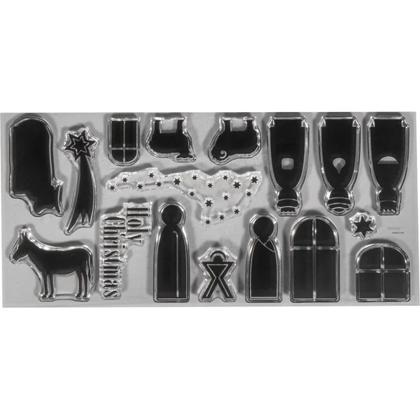 Set de tampons Clear Stamps « Crèche »