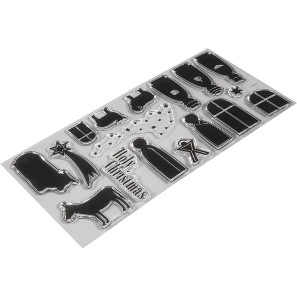 Set de tampons Clear Stamps « Crèche »