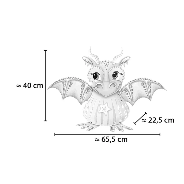 Set lanterne « Dragon fille »
