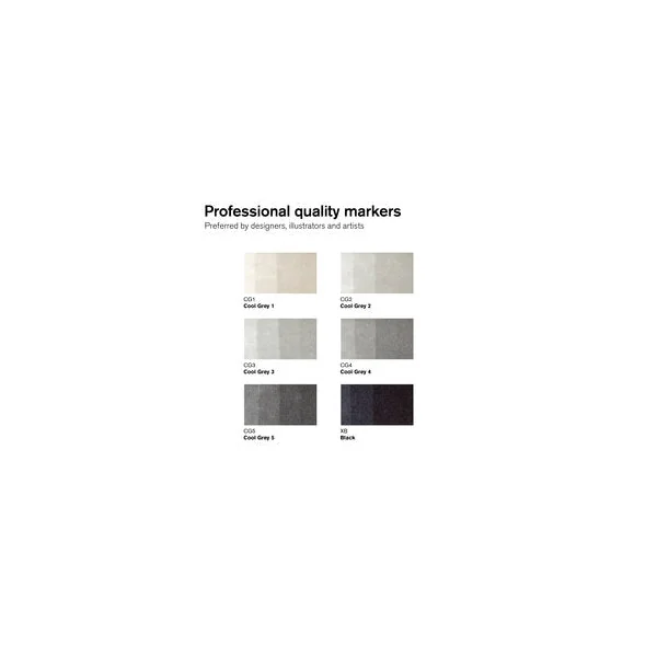 Set Marqueur Promarker assortiment 6 tons neutres