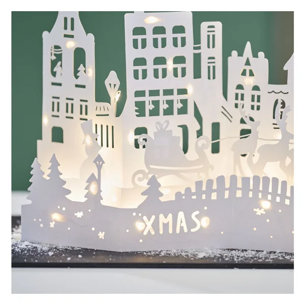 Silhouette en papier VBS « Village de Noël »