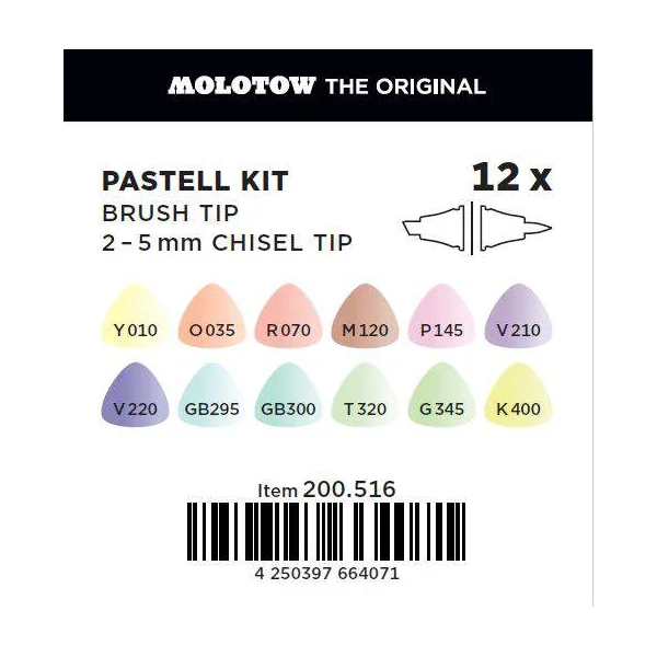 Sketcher Marker Set de 12 Pastel