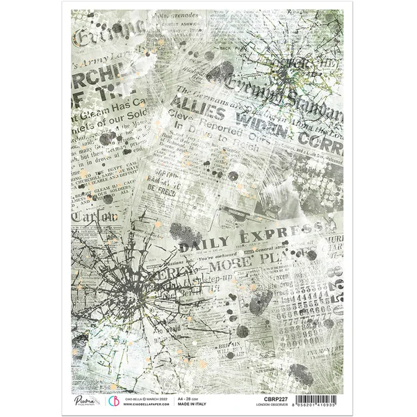 Soie de paille à motifs « Daily Express »