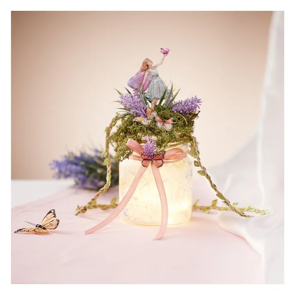 Soie de paille à motifs « Parfum d’hortensia »