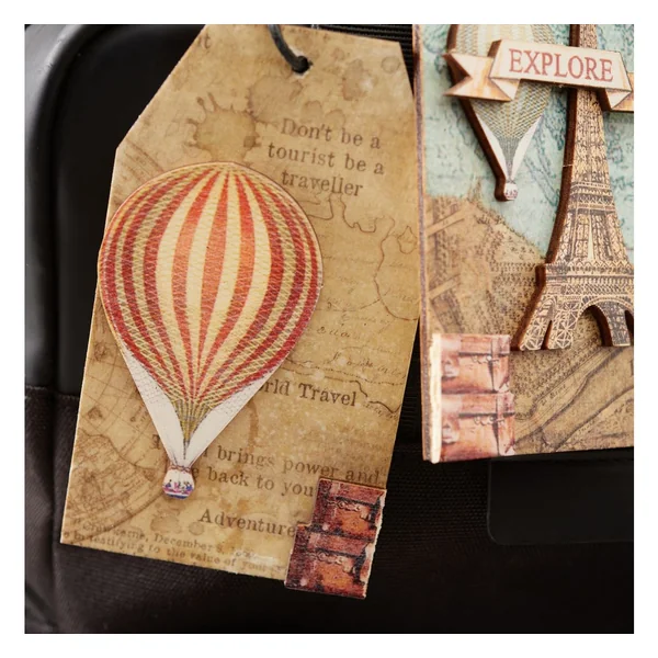 Soies de paille à motifs Backgrounds « Around the World », set de 8