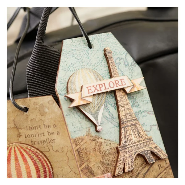 Soies de paille à motifs Backgrounds « Around the World », set de 8