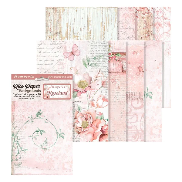 Soies de paille à motifs Backgrounds « Roseland »