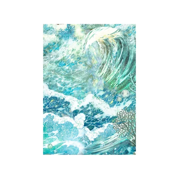 Soies de paille à motifs Backgrounds « Songs of the Sea »
