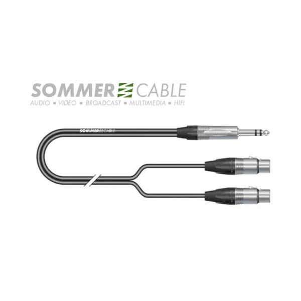 SOMMERCABLE SC-ONYX Balanced Patch Câble 2 XLR/1JACK NEUTRICK