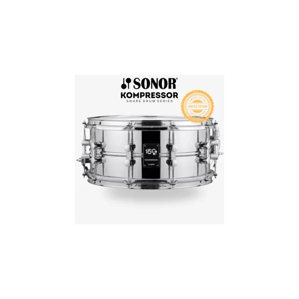 SONOR Kompressor Caisse Claire 14"x 5.75" Acier 150th Anniversary