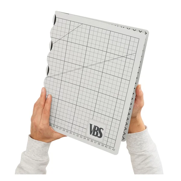 Sous-main de découpe pliable VBS « Cool Grey »